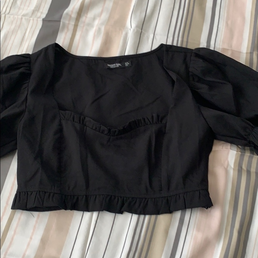 Cropped Nothing Linen Top